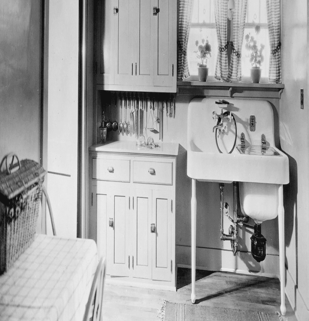 Foto d'archivio: la cucina della famiglia Woelbing, dove è nato Carmex