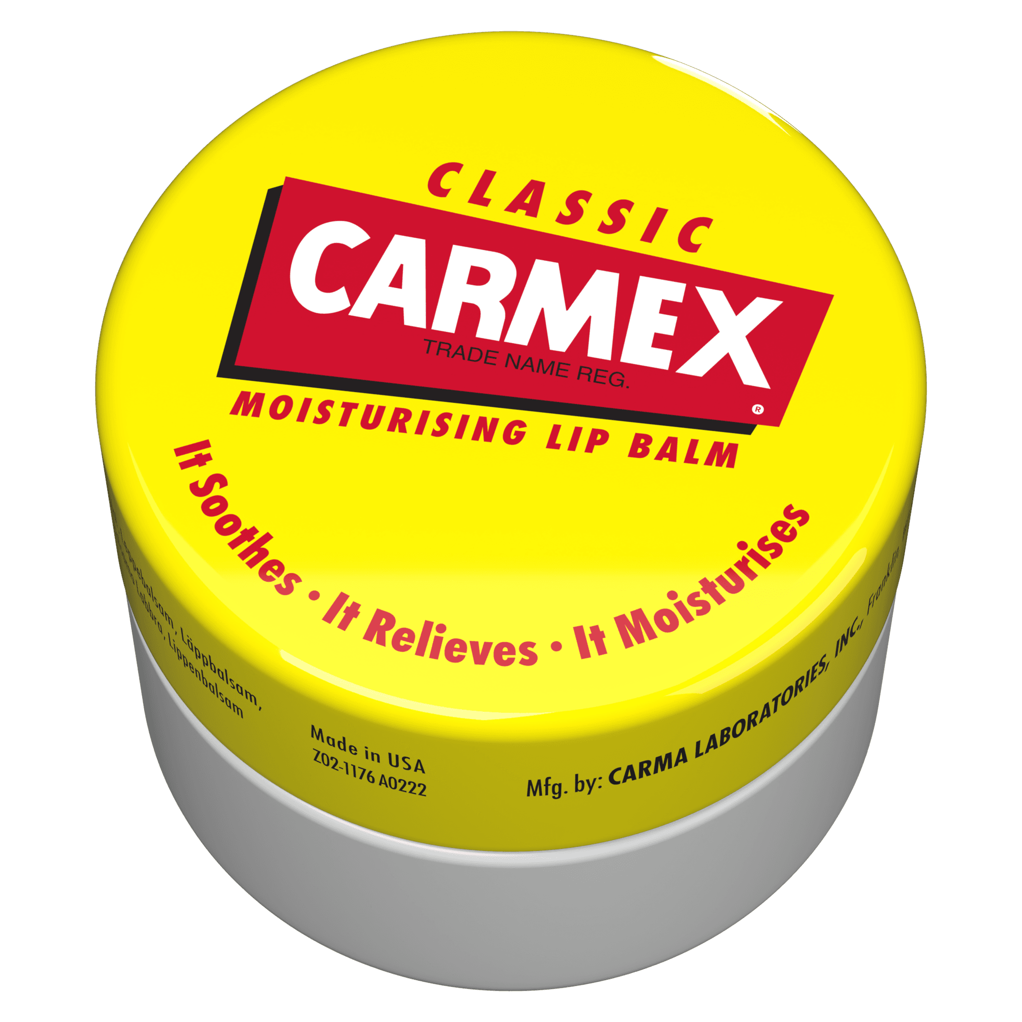 Carmex Classic Jar, the product without its pack