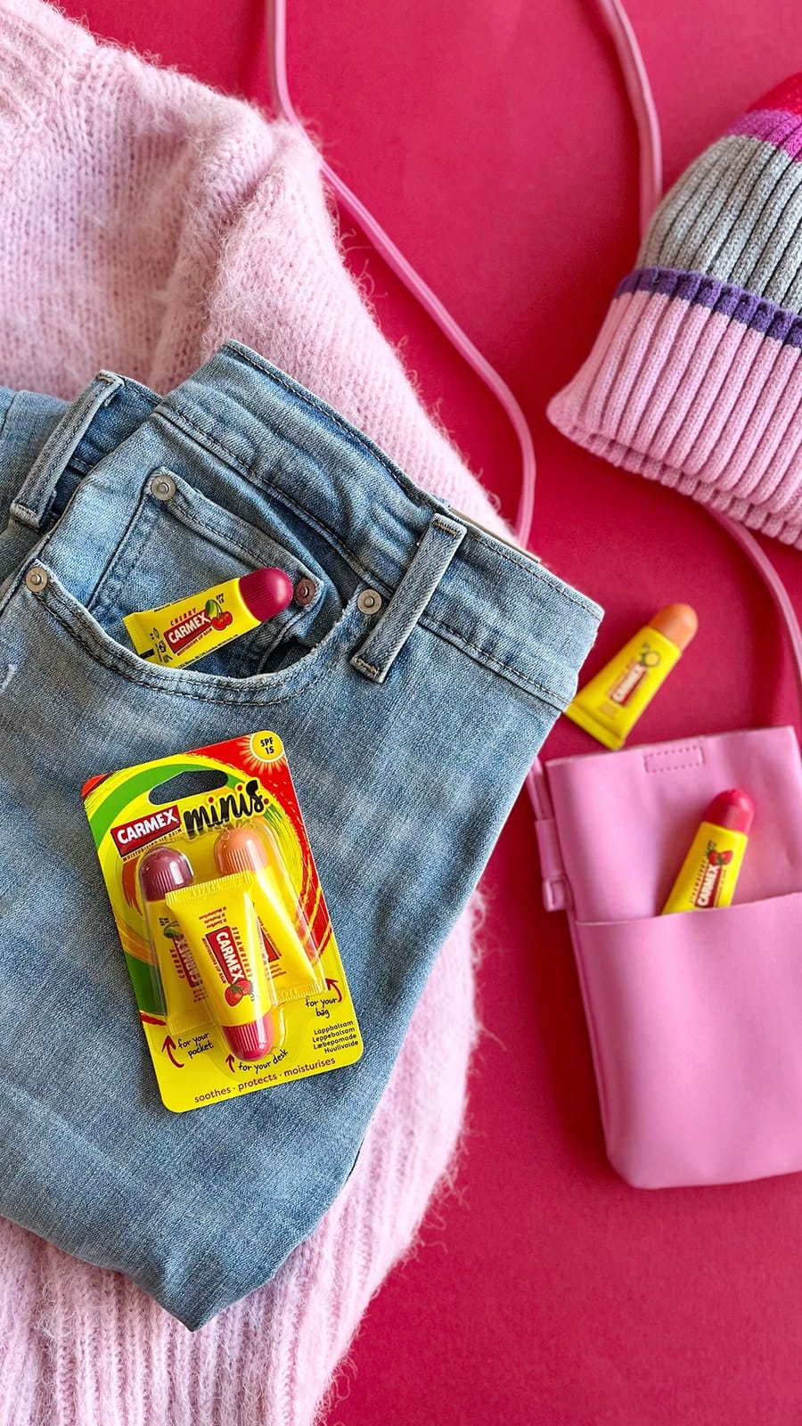 Carmex Minis Assorted SPF 15 in everyday life
