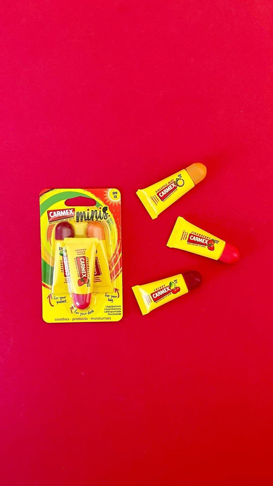 Carmex Minis Assorted SPF 15 in everyday life