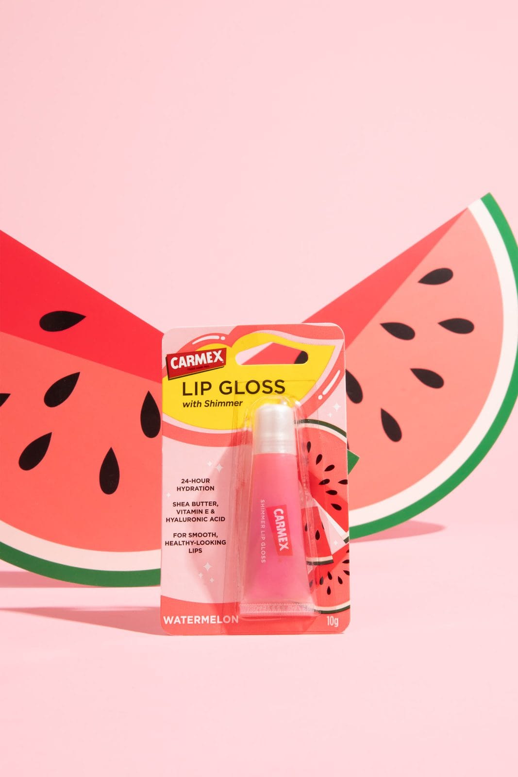 Carmex Lip Gloss with Shimmer Watermelon nella vita di tutti i giorni
