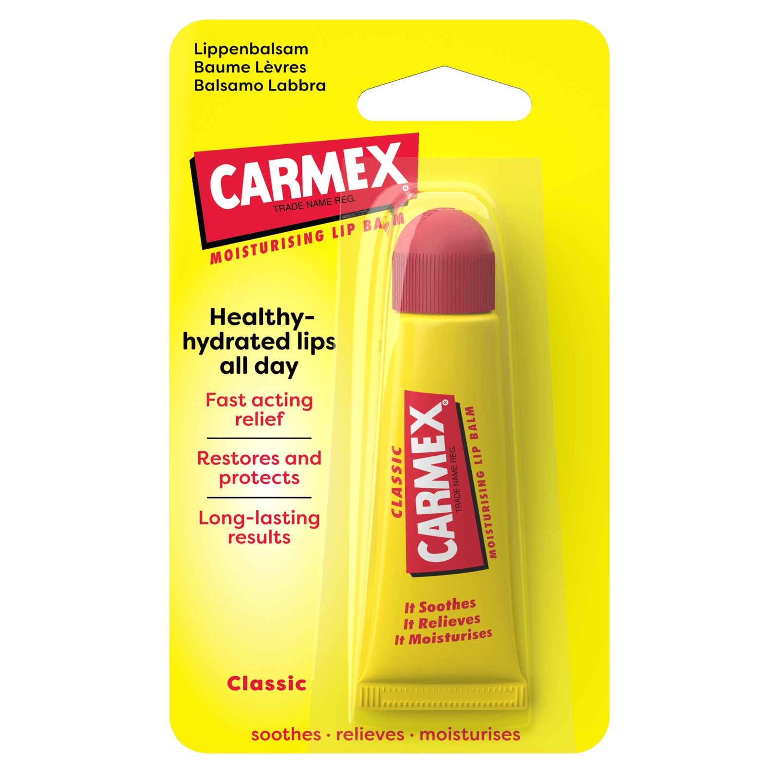 Carmex Classic Tube nella confezione