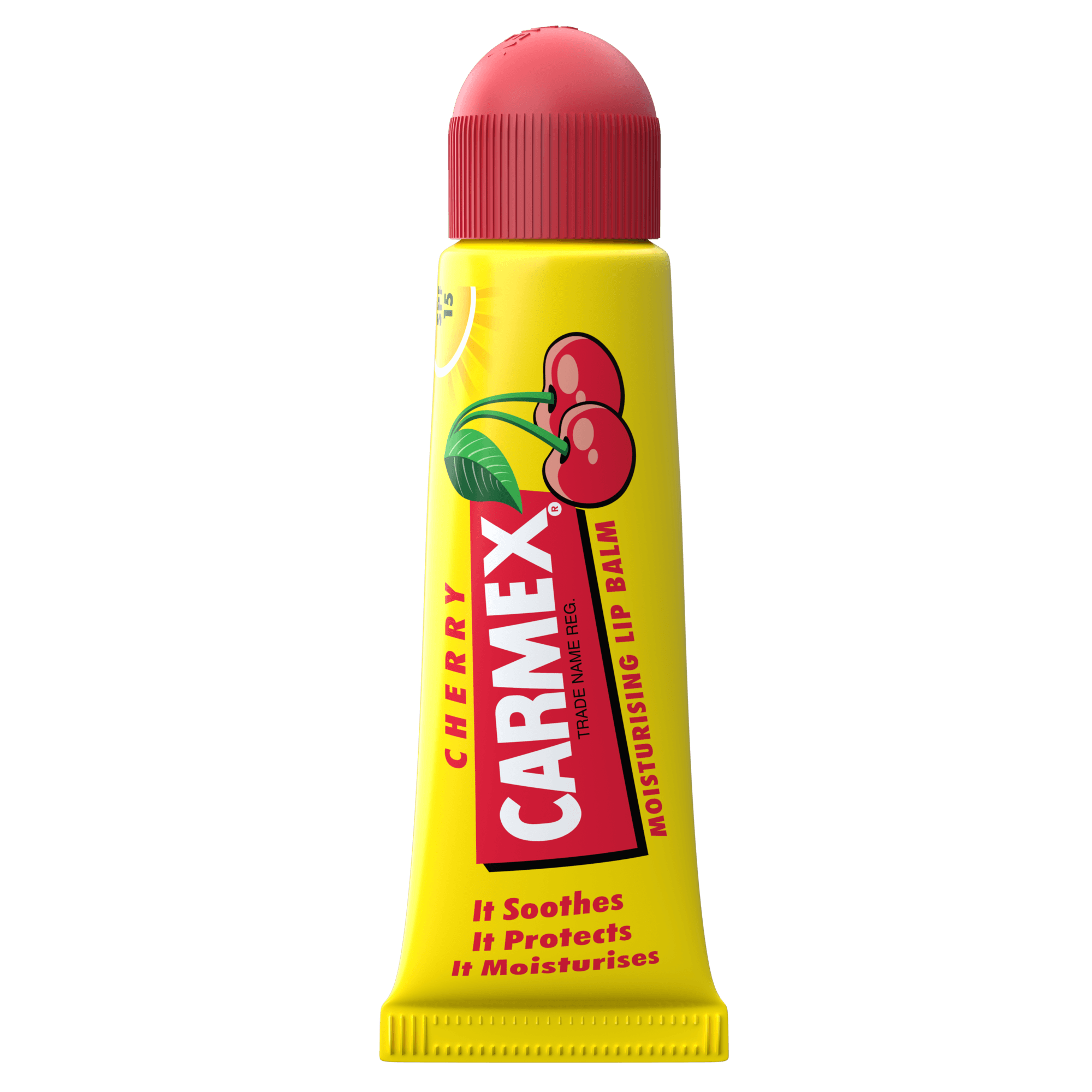 Carmex Cherry Tube SPF 15, the product without its pack