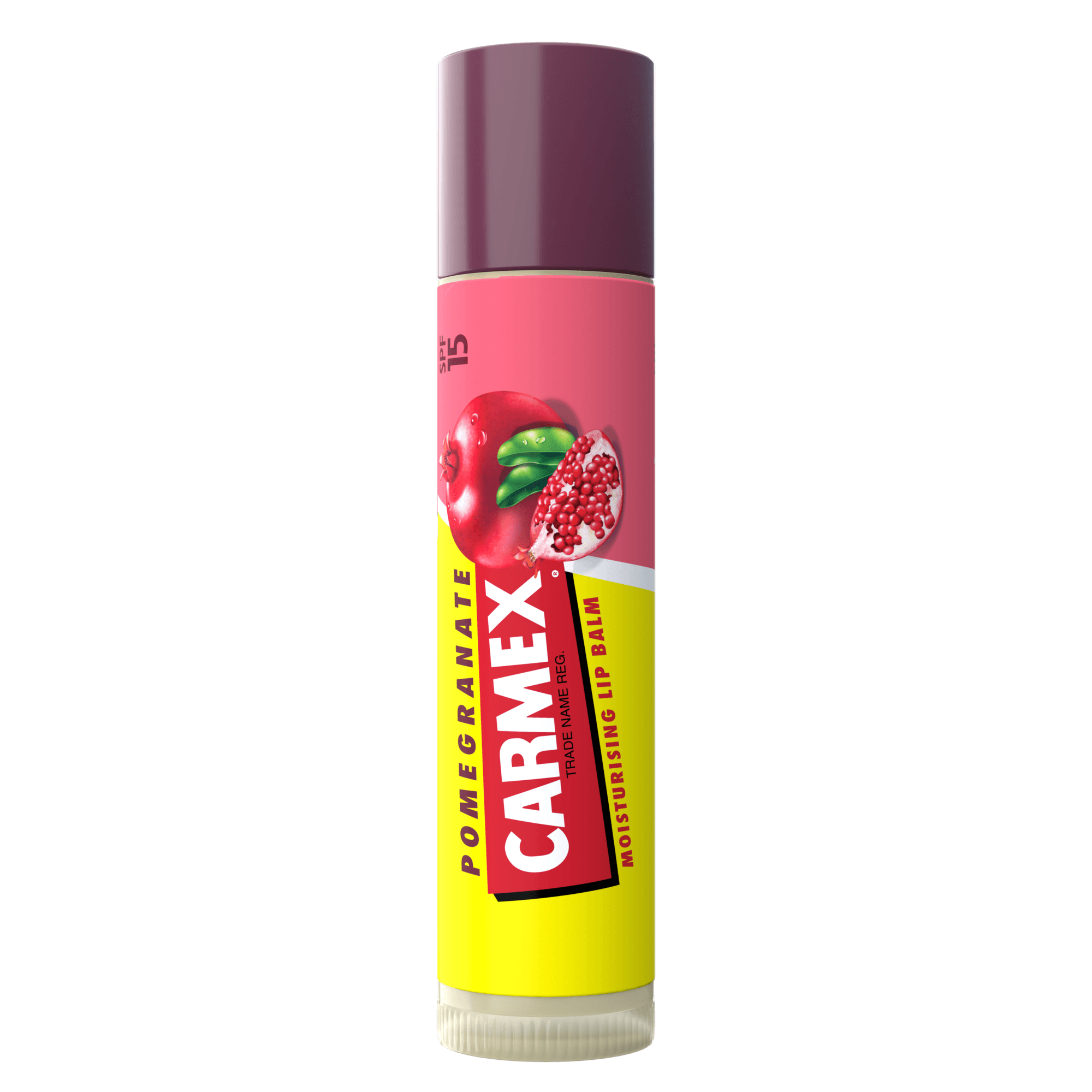 Carmex Pomegranate Stick SPF 15, il prodotto senza confezione