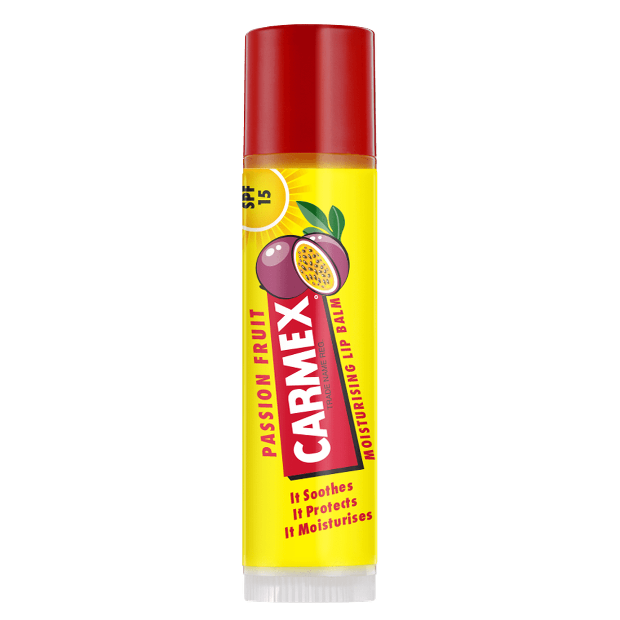 Carmex Passion Fruit Stick SPF 15, il prodotto senza confezione
